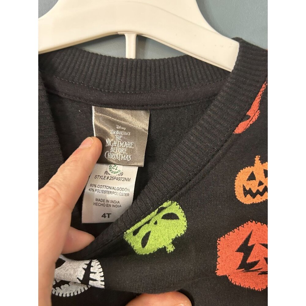 NWT Toddler 2pc Disney Nightmare Before Christmas Halloween Fleece Sweatshirt & - Picture 3 of 5
